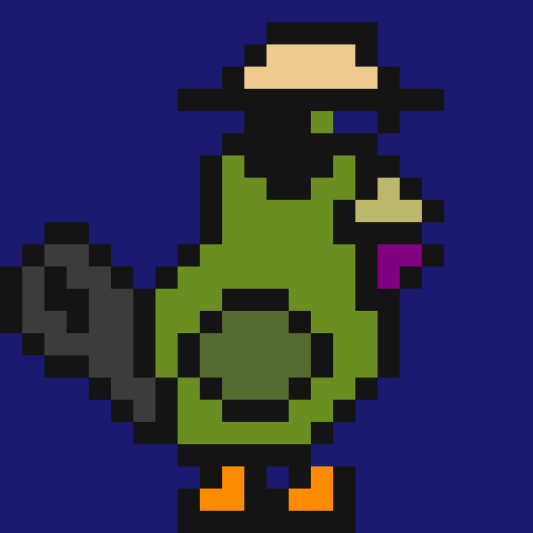 Animated Majestic Roosters Club pixel rooster
